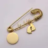 Arabe Turc Mauvais Oeil En Acier Inoxydable Broche Bébé Broche Strass Vintage Bijoux Lot Rose Couronne Collier Broches Pour Femmes Broches De Mariage 230920