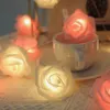20 LED Rose String Lights Battery Operated Flower Garland Fairy Valentine Wedding Party Decoration Christmas 240122