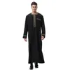 Chemises décontractées pour hommes Abaya Muslim Men Vêtements Islam Dresss Fashion Kaftan Pakistan Caftan Saudi Arabie Jubba Thobe Maroc Dubai Musulman