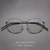 Premium Danmark varumärkesdesigner Mens Nonscrew Superdimased Pure Frame Eyeglasse Fashion Lind Style Optical Glasses 240119