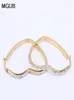Stainless steel heartshaped crystal Hoop earrings jewelry female popular selling cheap jewelry gold color LH16027326131940