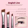 Jessup Eyeliner Fırçaları Set11pcs Fırça Profesyonel Sanatlı Açılı Düz ​​Ultra İnce Hassasiyet Seti T324 240131