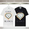 Casa blanca t shirt män designer t skjortor vår sommar ny stil stjärnklott kort ärm casa män t-shirts tennis club us size s-xxxl