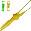 Ny unik Slingshot Shooting Sticky Wall Toys TPR Soft Lime 4 Ejektion Animal Sticky Finger Pressure Reducing Toys