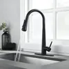 Kitchen Faucets Black Sink Washbasin Faucet 304 Stainless Steel Multi-function Pull Four Outlet