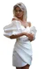 2024 Bohemia Satijnen jurken SWEATHEART NECK Princess Boho Mermaid Wedding Plus Size Bridal Troogs Sexy Party Robe de Mariee Short Wed Dress 403