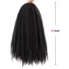 Black Star Braids Hairs Crochet Ombre Afro Kinky ناعمة الاصطناعية الصخرية الكروشيه الكروشيه الشعر للنساء 240118