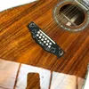 Guitare acoustique en bois KOA de 41 pouces, en bois massif, doigt noir, ormeau complet