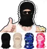 Berets Balaclava Angustiado Tricotado Rosto Cheio Máscara de Esqui Hipop Unisex Shiesty Outdoor Camuflagem Fleece Fuzzy Beanies