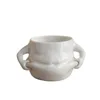 Muggar Creative Ceramic Coffee Mug Cup med handtag Husuppvärmning Gift Vit Novelty Pinch Belly For Kitchen Home Office