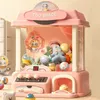 DIY Automatic Mini Claw Machine Toys for Kids Doll Machines Coin Operated Play Game Crane with Music Toy Gift 240123
