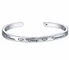 Nouveau bracelet manchette avec lettre inspirante, bracelet gravé personnalisé unique, cadeaux pour amis pour toujours, breloques en argent 2016 Cha7873826