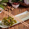 キッチンストレージ2ペア長い木製の箸を調理するための再利用可能な麺フライポットエクストラ伝統的な中国語