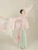 Scenkläder kinesisk klassisk dans folkövning kläder traditionella nationella yangko hanfu kläder elegant kvinnlig modern dansdräkt