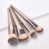 410Pcs Champagne Makeup Brushes Set For Cosmetic Foundation Powder Blush Eyeshadow Kabuki Blending Make Up Brush Beauty Tool 240127