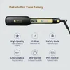 Kipozi Professional Hair Strainter Flat Iron med digital LCD -skärm Dubbelspänning Instant värme Curling Iron 240119