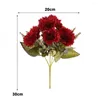 Decorative Flowers Realistic Artificial Chrysanthemum Bouquet Fake Flower Plastic False Plant Ornament Home Wedding Decoration