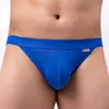 Cuecas pessoa corajosa mens briefs roupa interior sexy u-convexo bolsa perna alta divisão masculina calcinha homens jockstrap gay