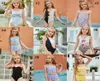 Kid Swimwear Little Child Girl Swimsuit Bikini Bathe Letter Print Leopard Tie Dye Baby Swim Wear Suit1379919