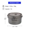 Widesa Camping Table Seopery Cookware Set Tourism Cauldron Outdoor Cooking Pot Picnic Kitchen Handing Trekking 240118