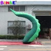 6 mH (20 pieds) avec ventilateur en gros Sculpture d'art Tentacules de poulpe gonflables verts avec lumières LED Pieds de bras de poulpe géant Décoration de toit et de mur pour Halloween