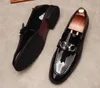 Men Business Party Designer trouwjurk echt lederen handgemaakte mode ademende casual loafers schoenen veter-up forma 6318