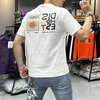 Short Sleeved T-shirt Men's Top Embroidered Trendy Fashion Round Neck Causal style personality Summer bottom Tees Shirt Clothing