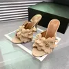 البغال البغال البغال Slippers Sandals Slisto Slides Open Toe Shoes Women's Designer Leather Dress Shoe Evening Shoes Factory Factory