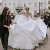 Robe De mariée sirène en dentelle, élégante robe De mariée royale, avec traîne détachable, niveau église, 2024