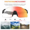 Pare-soleil Kapvoe photochromique cyclisme lunettes de soleil pour homme femme Sports de plein air vélo lunettes lunettes vtt lunettes de vélo