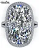 Silver Big Promise Ring 925 Sterling Vecalon 2019 CUSHION CUT 8CT DIAMOND CZ ENGAGEGRAGE WEDGIE BAND RINGS FÖR KVINNA MÄN JEWELTY8295883