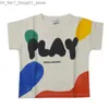 T-shirts Zomer Bobo Merk Kid T-shirts Koreaanse Stijl Kid Cartoon Korte Mouwen Babykleding Mode Kinderen Katoenen Top Pasgeboren Leuke tees Q240218