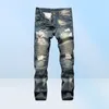 Men039S Jeans Denim Designer Hole High Quality Ripped For Men Size 2838 40 2022 Autumn Winter Plus Velvet Hip Hop Punk Streetw9210363