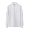Chemise à manches longues en coton pour hommes printemps et automne avec col T-shirt à revers décontracté Hong Kong Mode Grande Taille Marque Pa Drop Livraison Otcfc
