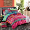 Conjuntos de cama Boho Plain Print Quilt Cover Case 3 PC Set King Size Bedding Set Estilo Europeu Duvet Cover Set T240218