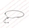 Autentisk 925 Sterling Silver Hand Rope Armband för Justerbar Size Women Wedding Present smycken Armband med original Box9883767