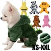 Odzież dla psów C150110 Zimowe ubrania ciepłe polarowe bluzy z kapturem Pet for Small Dogs Chihuahua Puppy Cats Kurtka Kostium kombinezonu