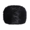 Berets Combhasaki Warm Winter Winter Faux Fur Hat Cossack Rosyjski styl Grube Fuzzy Fuzzy Puszysta czapka grunge na zewnątrz