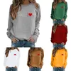 Women's Hoodies Fashionable Round Neck Casual Valentine's Cute Sweat Shirts Hooded Sweatsuit Women Banded Sweater Full Zip Sweatshirt