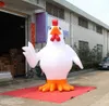 wholesale 6m 20ft avec ventilateur Poulet gonflable géant personnalisé pour la publicité de restaurant frit / Ballon animal de coq en plein air