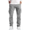 Men's Pants Four Seasons Street Casual Sports Double Pleated Design 10 Star Nomadic Traders Little House Denim Cargo Men