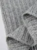 Autaeep Autumn Winter Knit Spódnica moda w stylu ulicy Niski wzrost prosty długie spódnice dla kobiet Y2K HARAJUU STORYTY VINTAGE LADY 240201