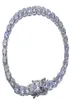 Platinum Plated 925 Sterling Sier skapade Moissanite Gemstone Diamond Tennis Armband For Women Wedding Fine Jewely Whole4128944