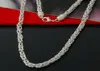 Specialerbjudande 925 Sterling Silver Byzantine Chain Necklace Classic Jewelry 5mm Man Jewelry Chains Necklace Gift B108203203