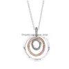 Collane con ciondolo 925 Sterling Sier Ladies Fashion Fit Ciondolo originale Collana fai da te Gioielli Gift6648173 Collana con consegna a goccia Dhfz9