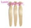 Luvin Brazilian Remy Straight Hair 1PC 613 Blonde Hair Bundles 100 Human Hair Weave Bundles 1944926