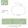 REAL 925 Sterling Silver Infinite Chain Foot Jewelry for Women Anti-Allergy Anklet Foot Armelets Summer Jewelry SCT019 240202