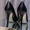 Sapatos de vestido preto cetim pano bombas de salto alto para mulher básica 2024 moda strass cristal diamante fivela festa noiva mulheres