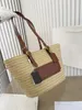 Geweven handtas Klassiek Designer Vintage Raffia Geweven Satchel Klassieke modetas Stijlvariëteit