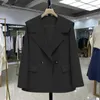 Roupas soltas casacos pretos para mulheres jaqueta sólida elegante e jovem blazer mulher primavera simples elegante outerwears ofertas 240202